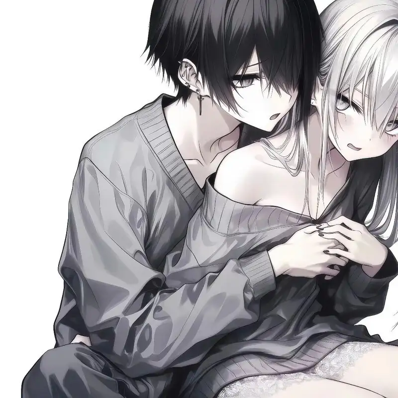 Cặp ảnh avatar đôi anime đáng yêu
