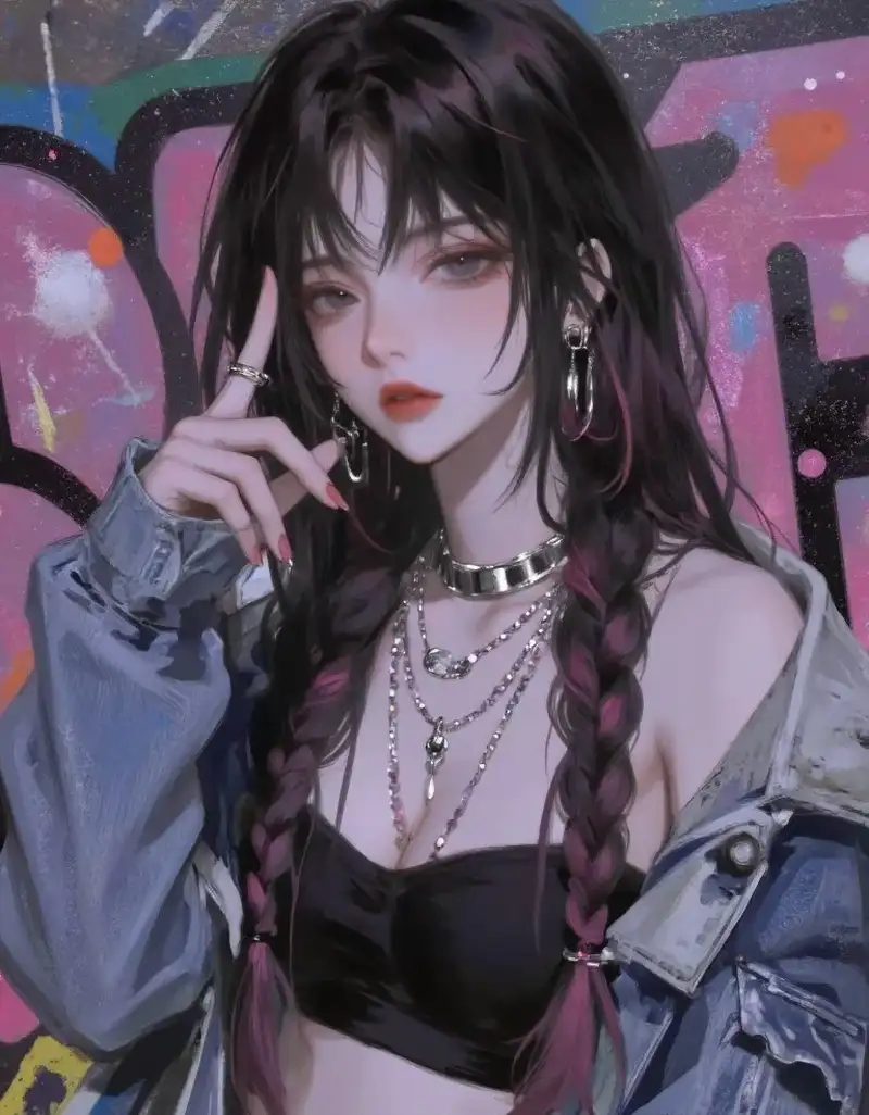 anime hình ảnh nữ ngầu phong cách mạnh mẽ