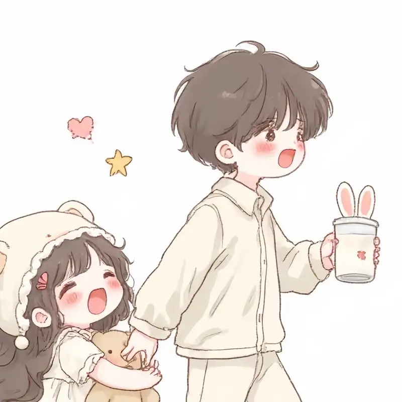 avatar đôi anime chất lượng cao cho bạn bè