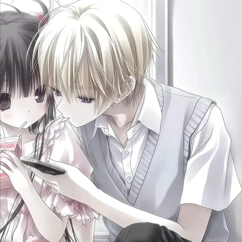 avatar đôi anime phong cách tình cảm