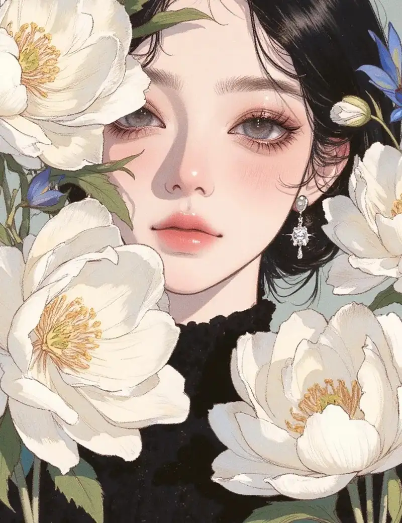 hình ảnh anime nữ ngầu phong cách bí ẩn đầy cuốn hút