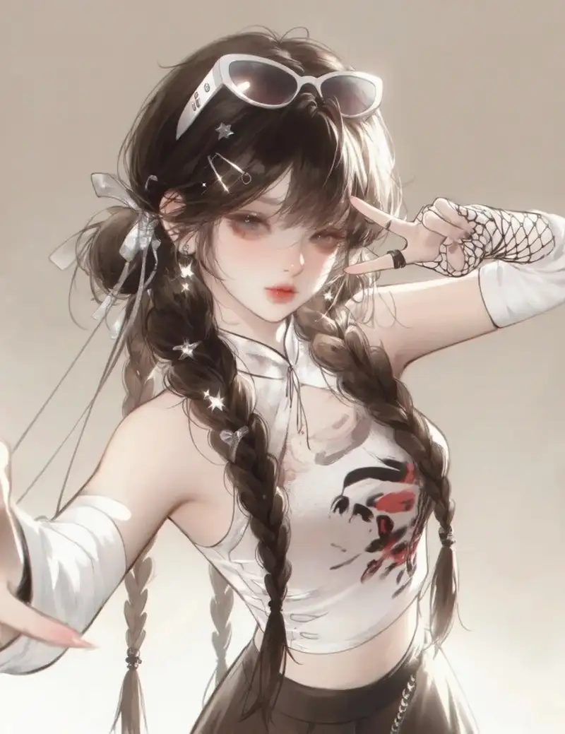 ngắm hình ảnh anime nữ ngầu phong cách cá tính mạnh