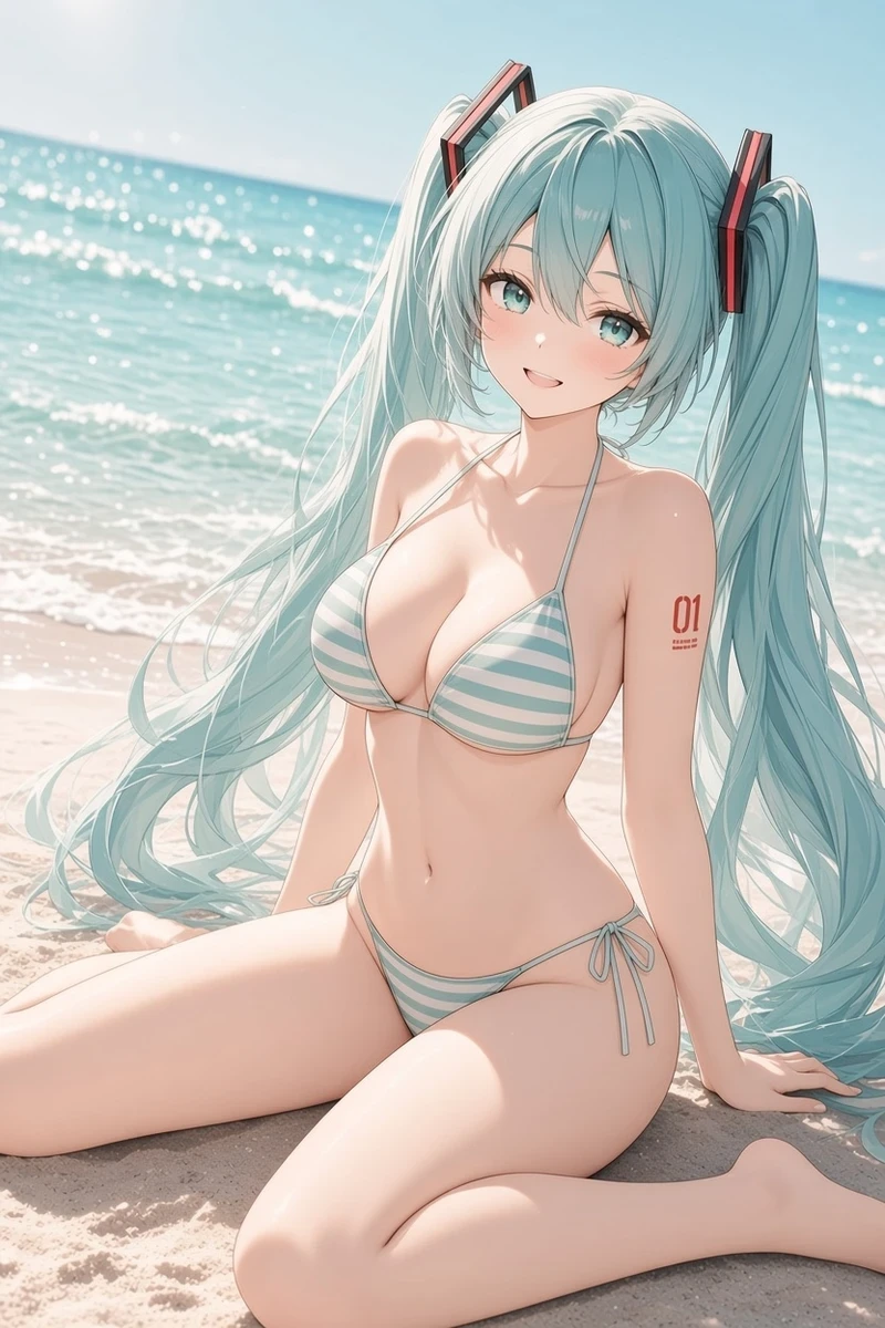 Ảnh Hatsune Miku hentai vòng 3 tròn gợi dục
