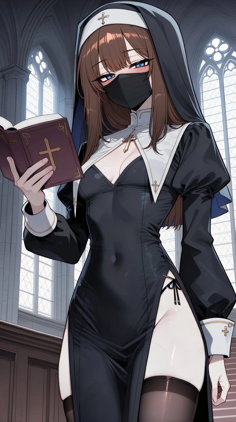 Ảnh Nun hentai anime body nóng bỏng