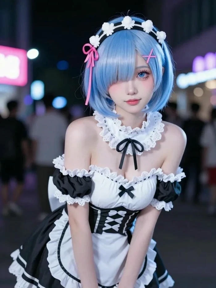 Ảnh Rem Cosplay nổi bật vẻ đẹp trong sáng