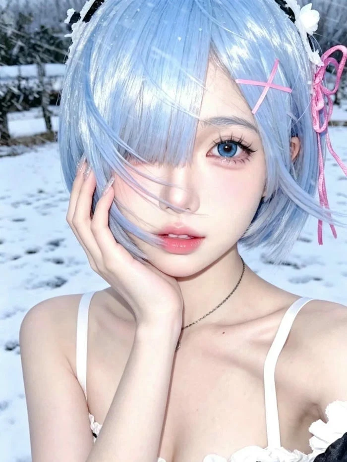 Ảnh Rem Cosplay thể hiện thần thái duyên dáng