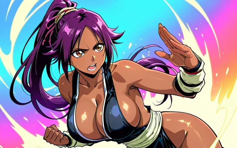 Ảnh Yoruichi show hàng ngực khủng nóng bỏng full HD