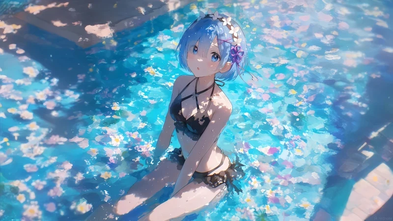 Ảnh gái anime sex bikini nóng bỏng khoe vòng 1 tròn đầy
