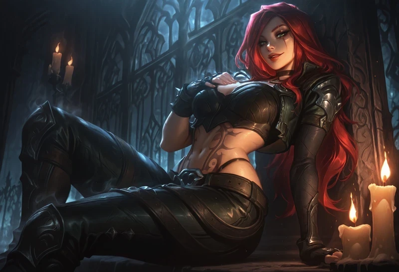 Ảnh hentai Katarina trong bộ bikini ướt át gợi cảm
