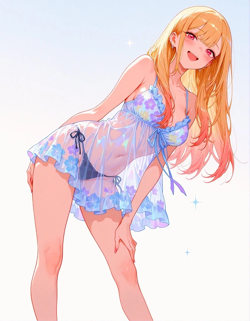 Ảnh hentai Marin bikini gợi cảm vui tươi