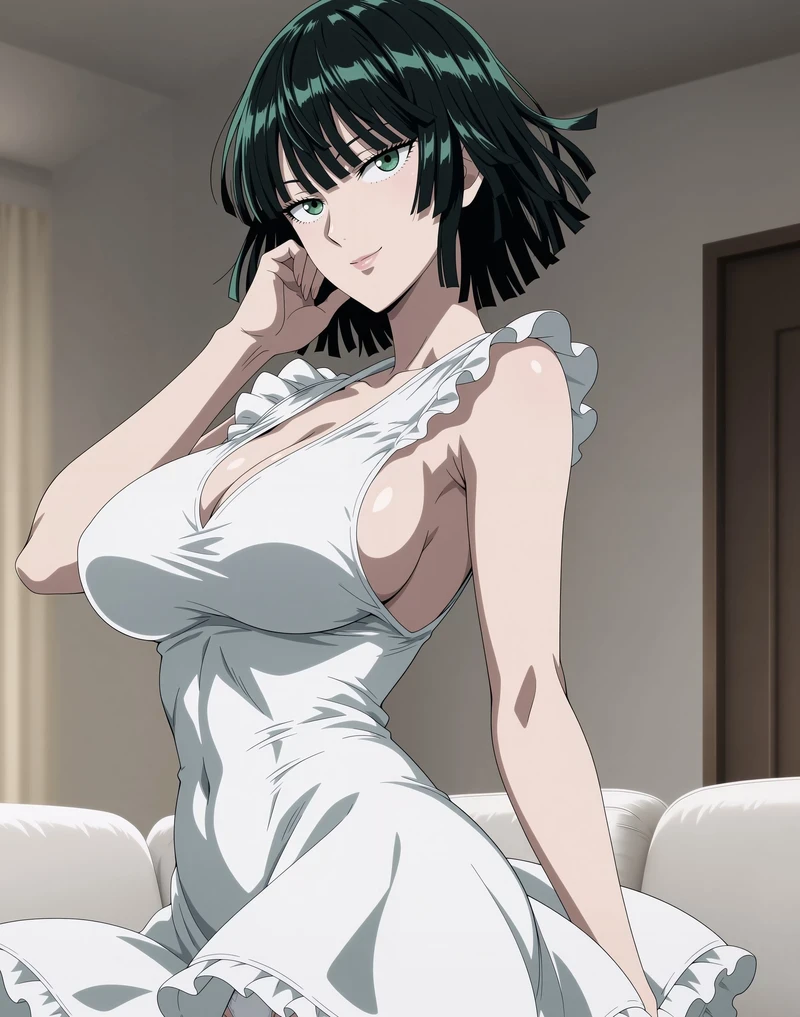 Ảnh hentai One Punch Man váy trắng gợi cảm