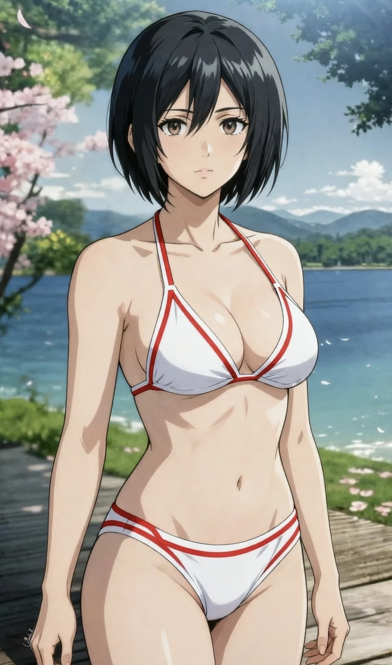 Anime Mikasa hentai vú to quyến rũ