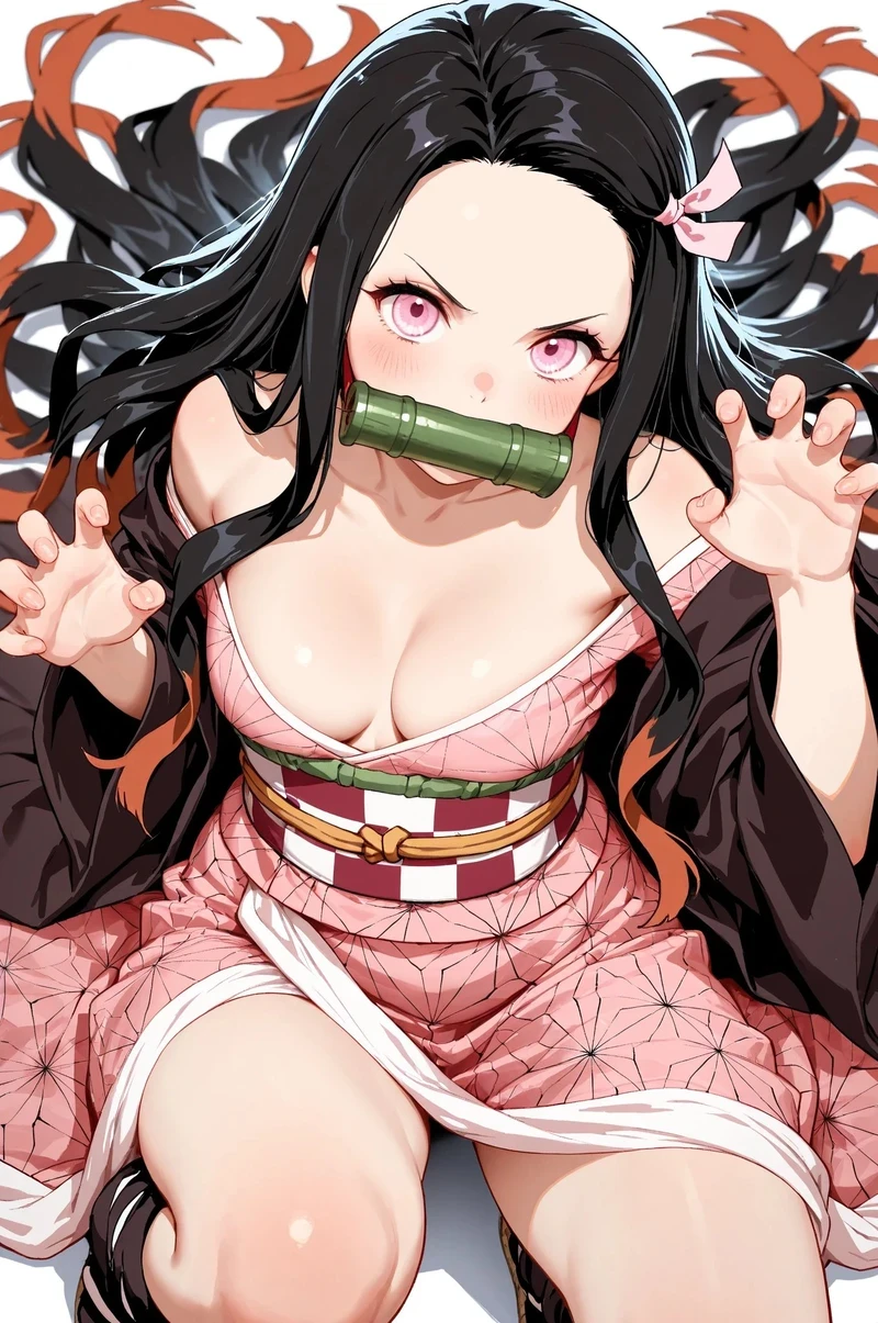 Anime Nezuko hentai vú khủng nóng bỏng