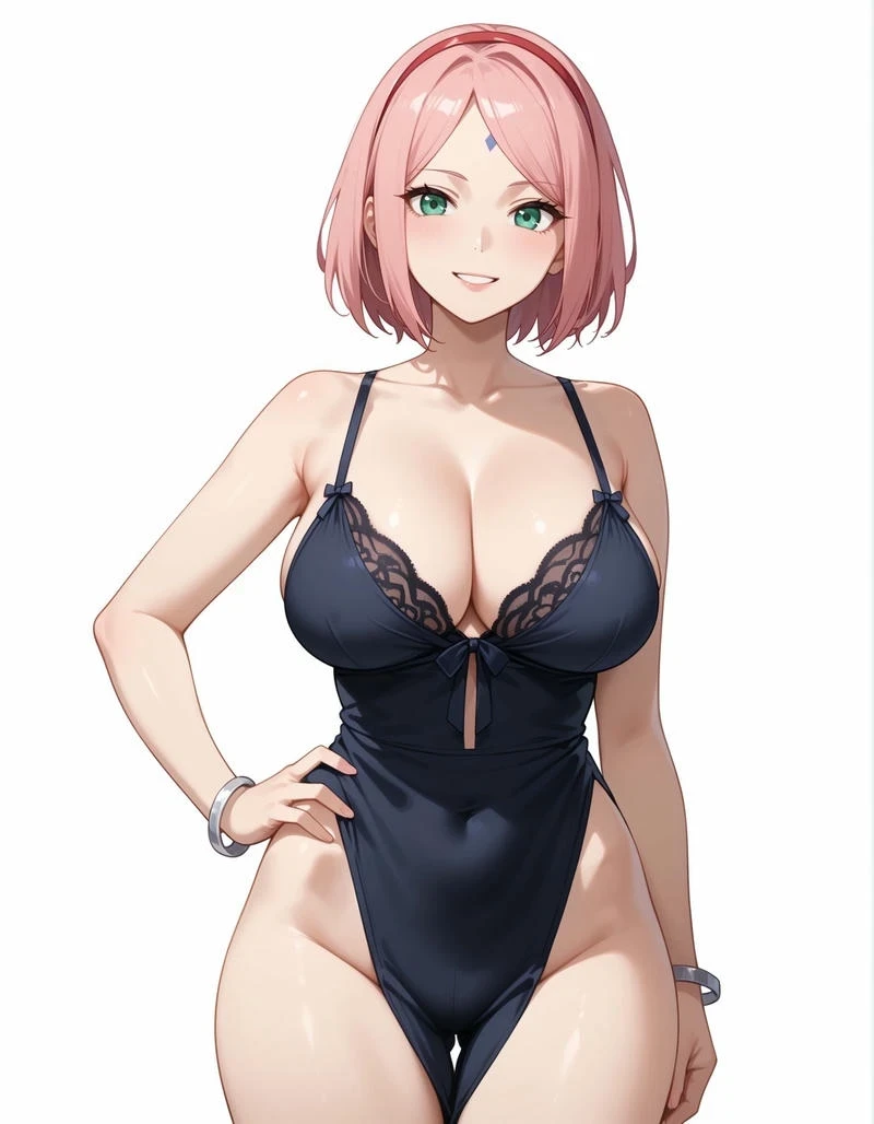 Anime Sakura bikini cá tính hút hồn