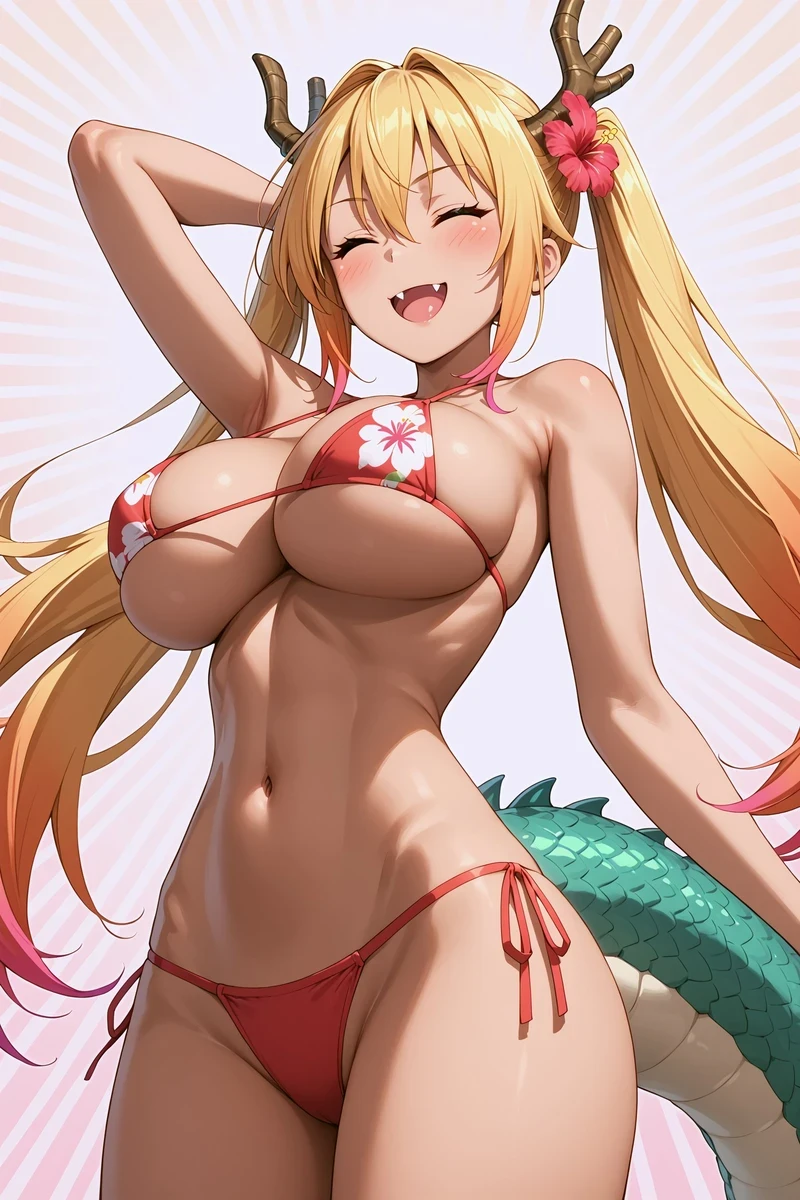 Anime Tohru hentai bikini cá tính hút hồn