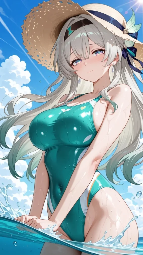 Anime bikini vú khủng vòng 1 tròn quyến rũ hút hồn