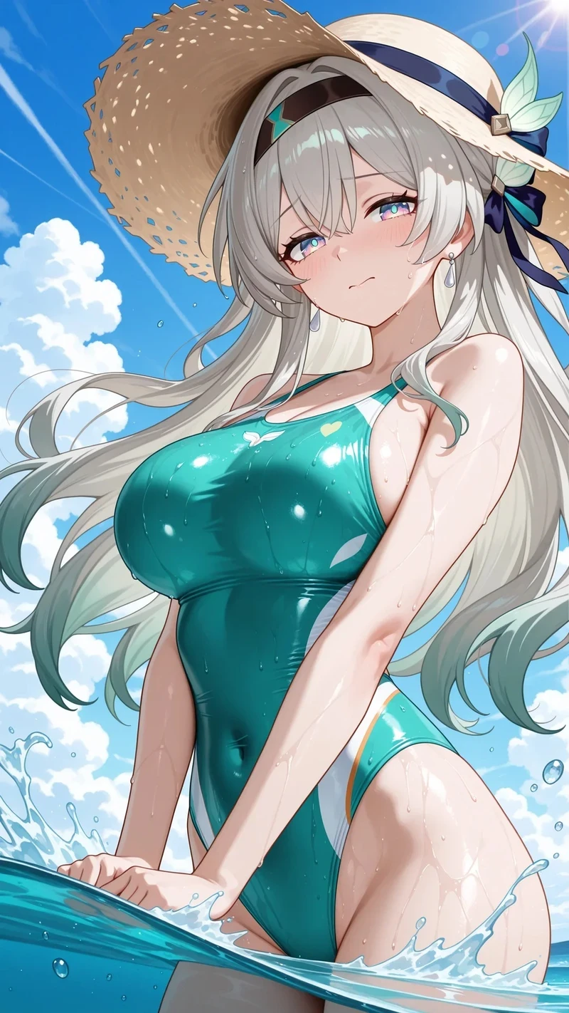 Anime bikini vú khủng vòng 1 tròn quyến rũ hút hồn