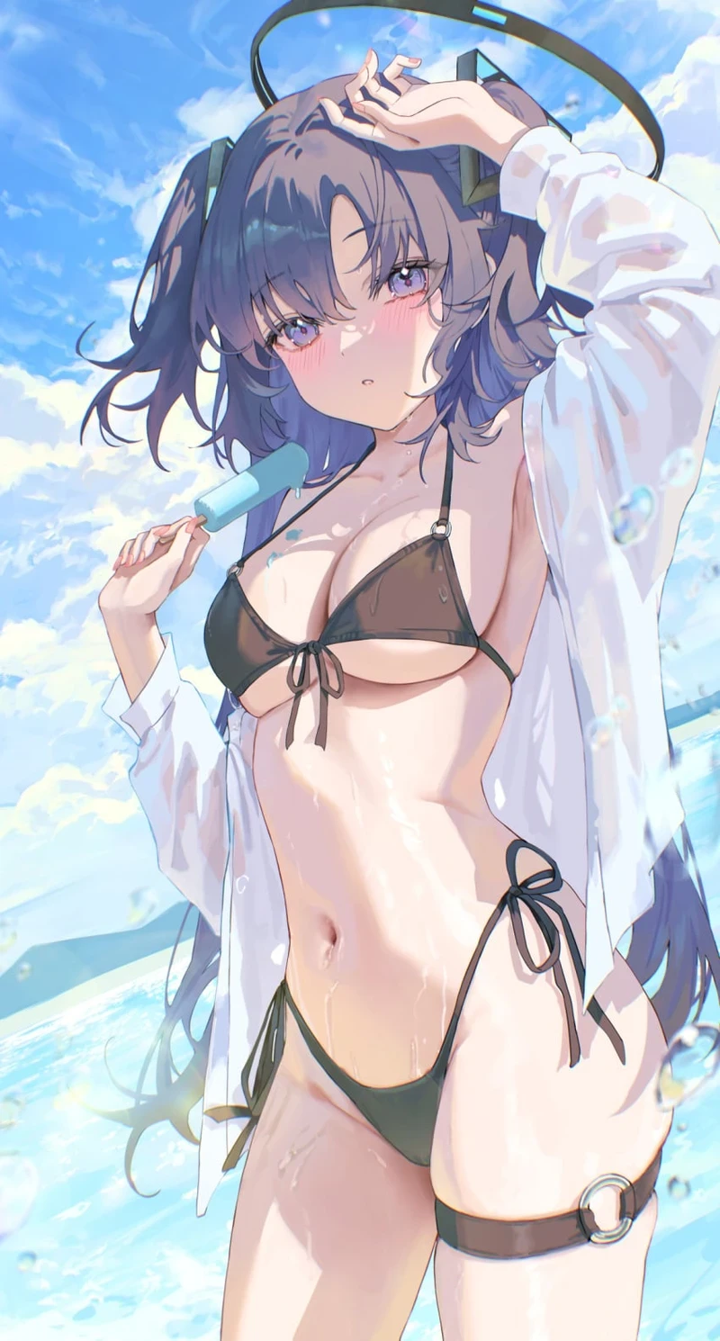 Cô gái AI anime cởi đồ show hàng vú to nóng bỏng