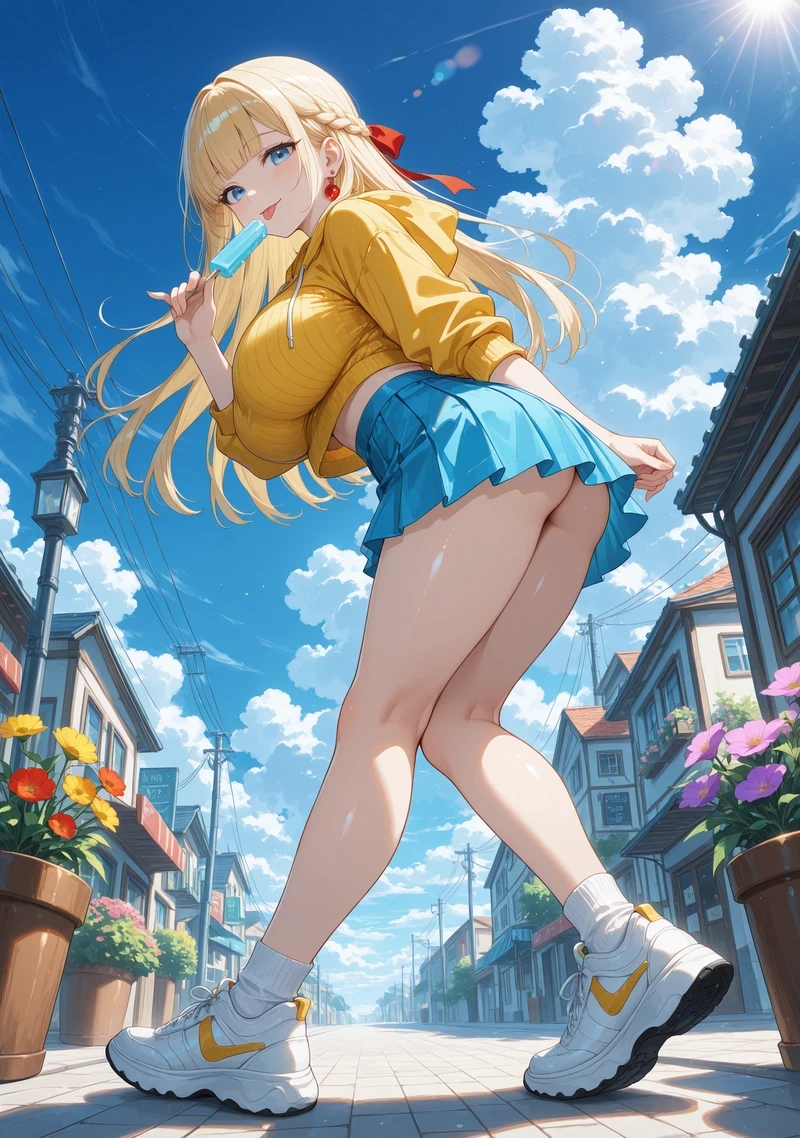 Cô gái nude anime mông tròn không che