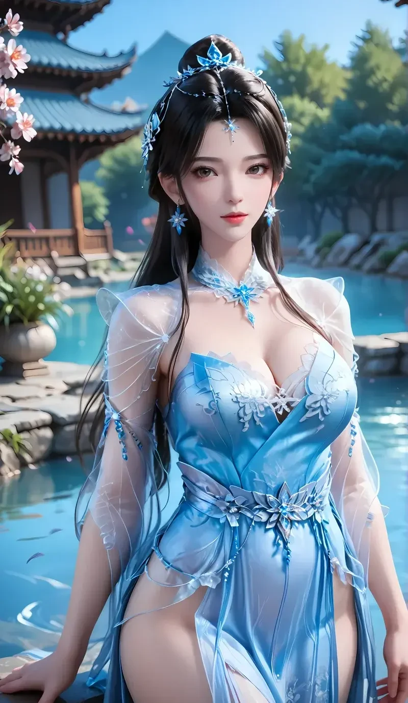Gái 3D bikini mỏng manh lộ vòng một nóng bỏng