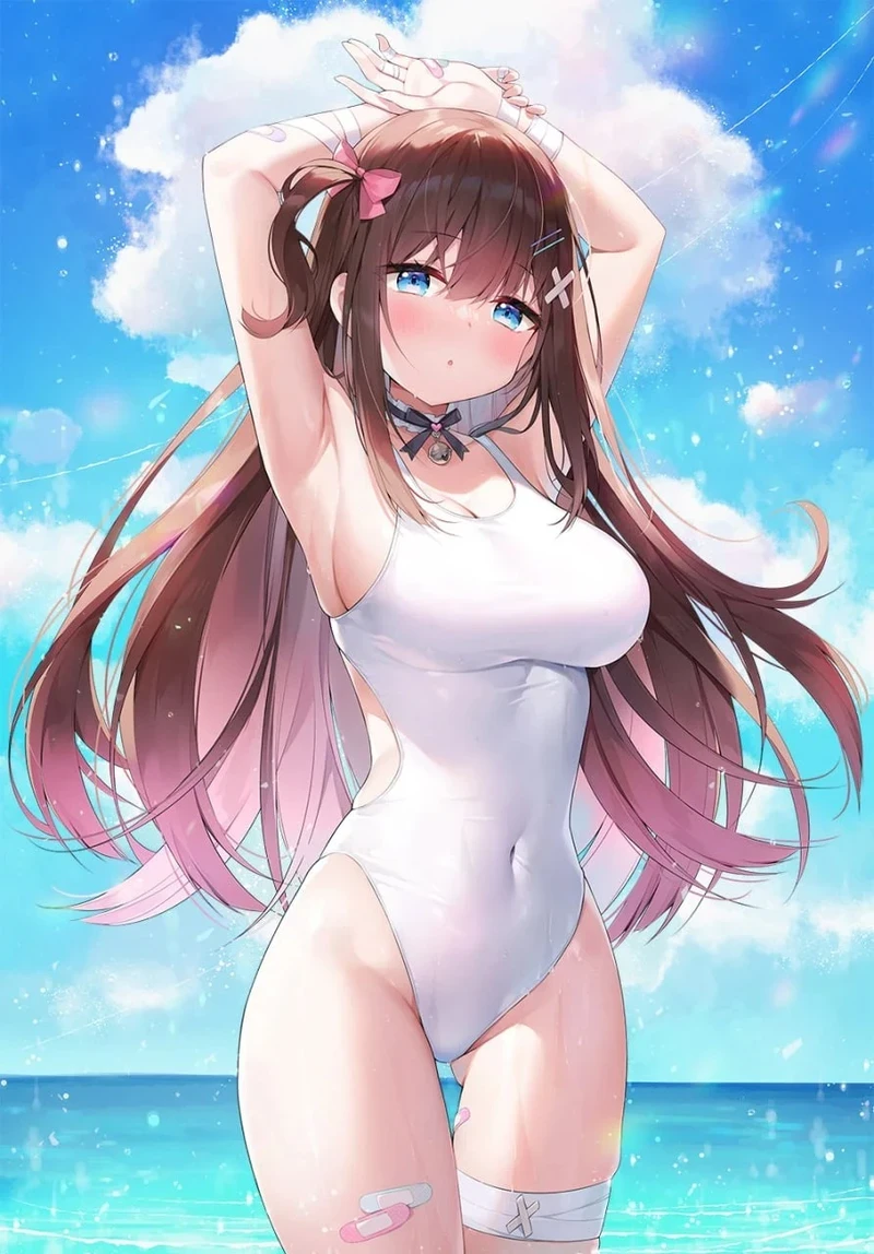 Gái anime vú to tròn khủng show hàng gợi cảm 4K