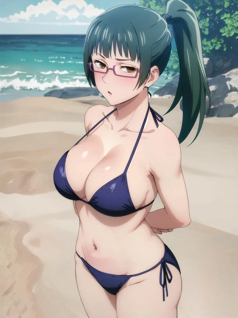 Gái ngon anime Maki vẻ ngoài quyến rũ