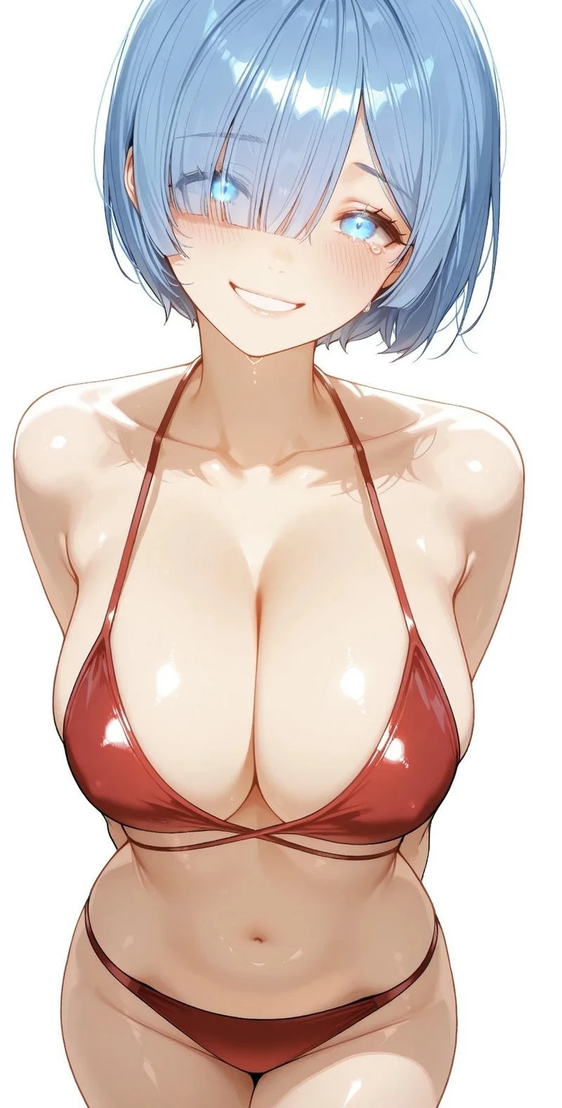 Gái ngon anime Rem bikini quyến rũ