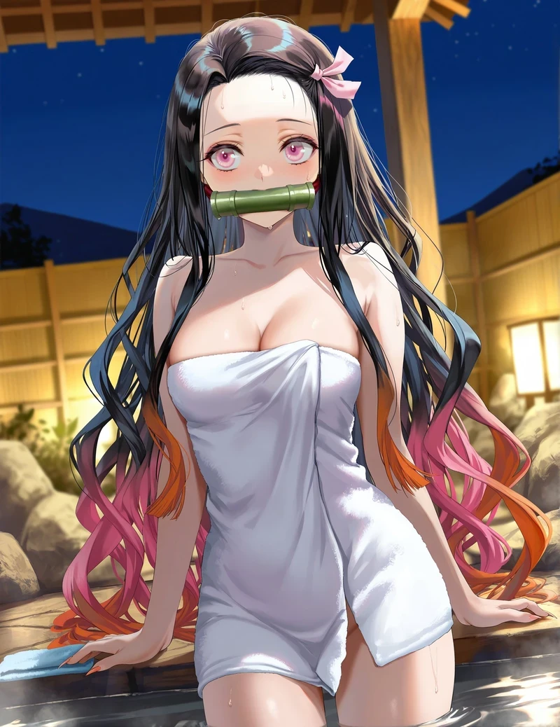 Hình Nezuko hentai bikini sexy nude