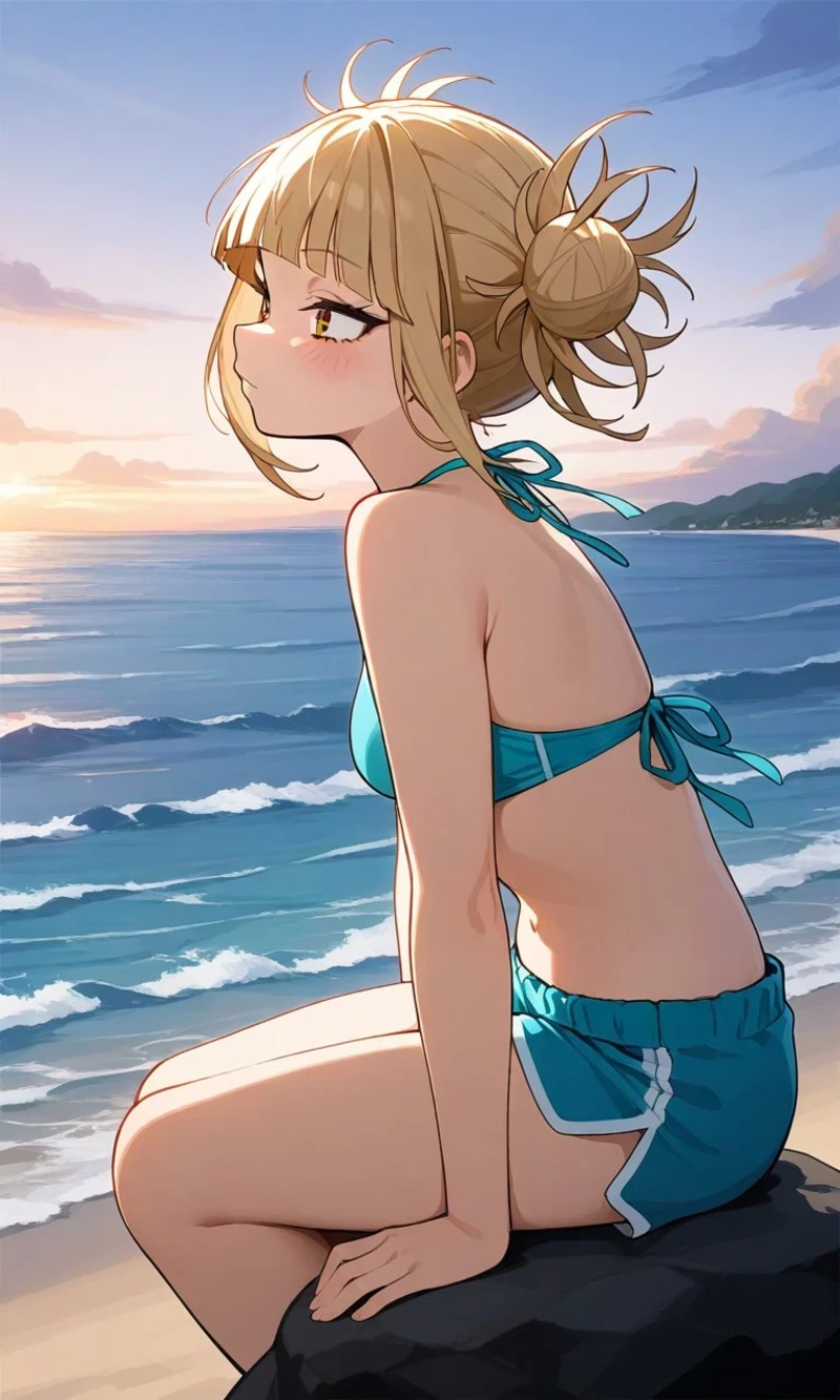 Hình Toga Himiko hentai bikini đi biển