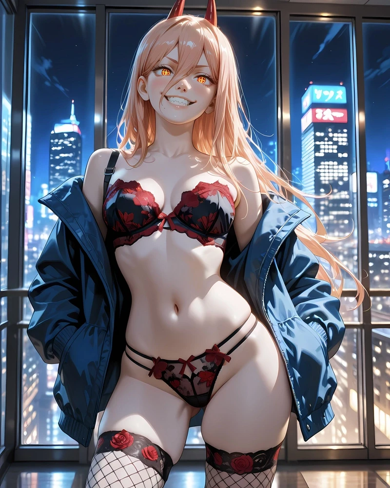 Hình ảnh waifu Power dáng chuẩn mẫu