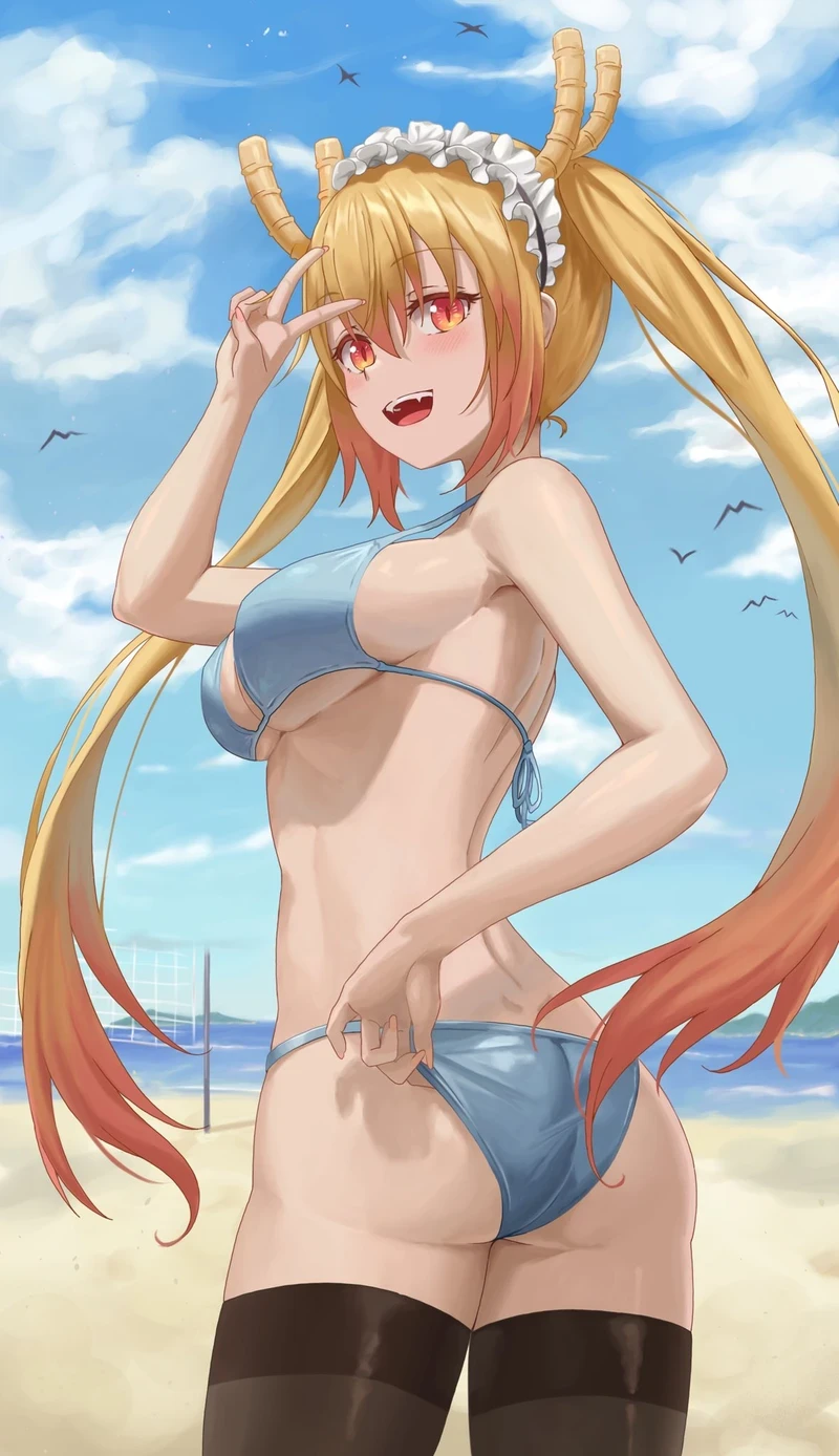 Hình ảnh waifu Tohru hentai dáng chuẩn hút hồn