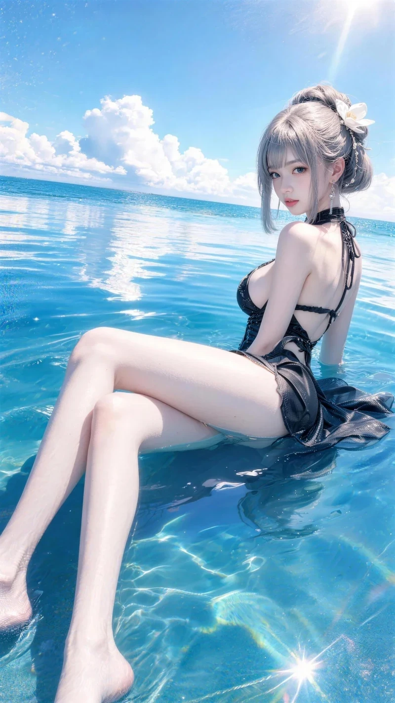 Hình gái anime bikini lộ hàng hút hồn 2K
