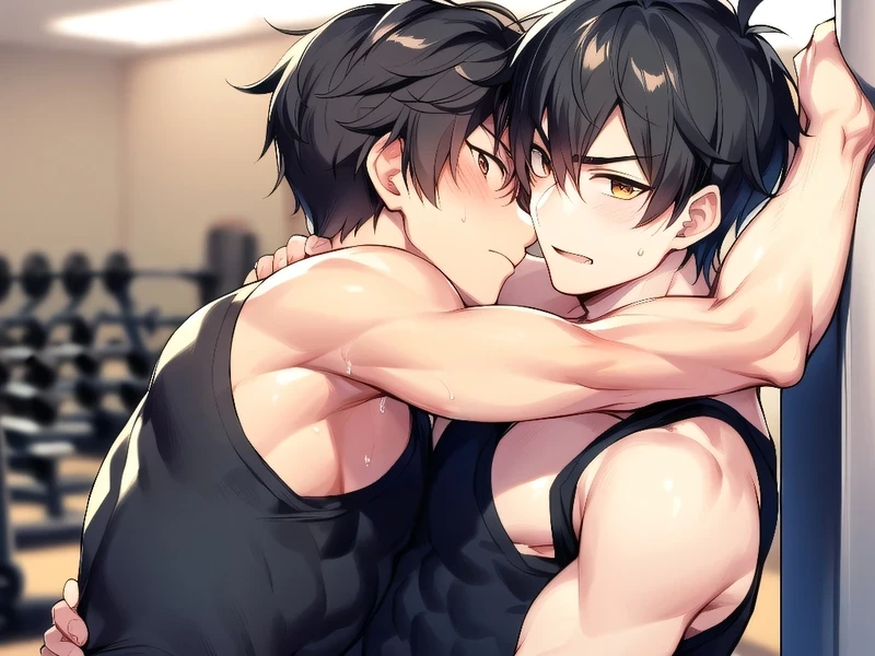 Hình gay hentai khoe hàng sexy không che