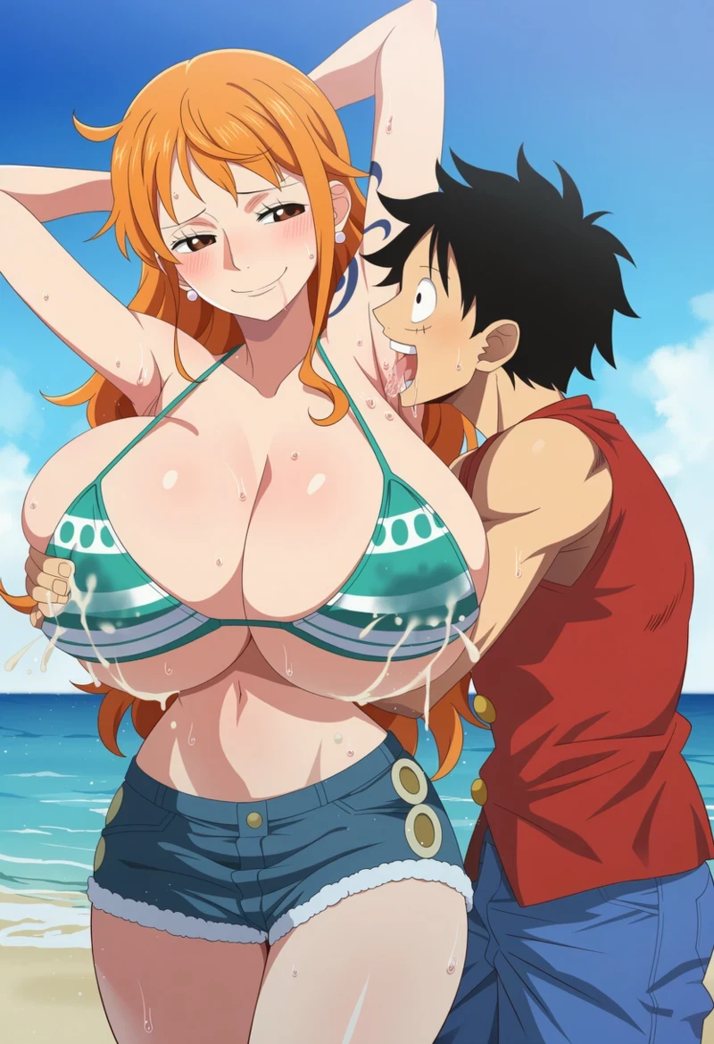 Hình hentai Luffy khỏa thân gợi dục
