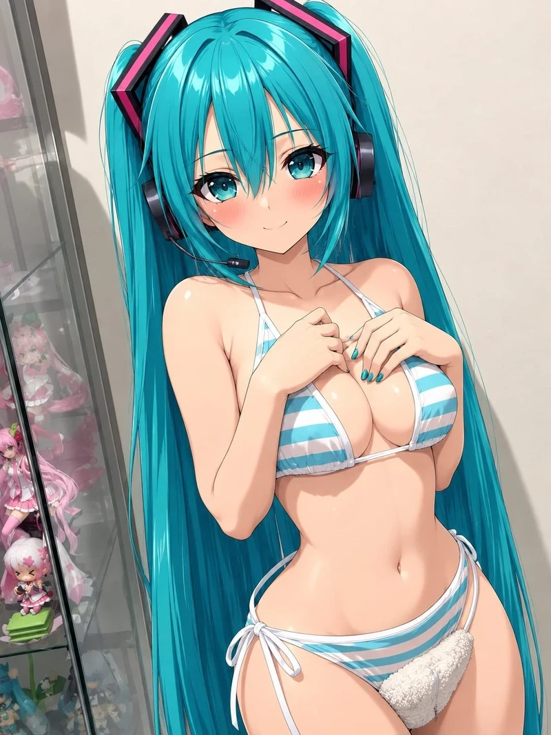 Hình hentai Miku bikini nóng bỏng