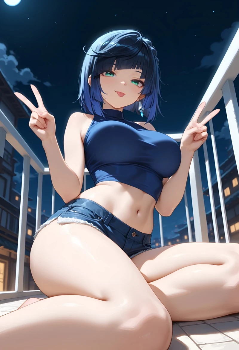 Hình hentai Yelan mang thần thái đầy cuốn hút