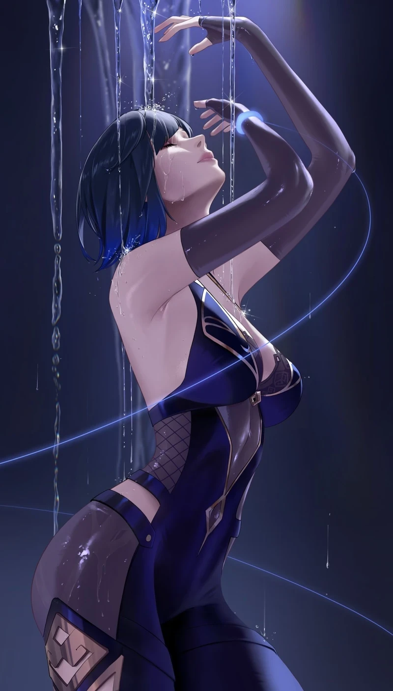 Hình hentai Yelan với ngực khủng nổi bật
