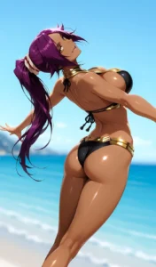 Hình hentai Yoruichi không che ngực khủng sexy