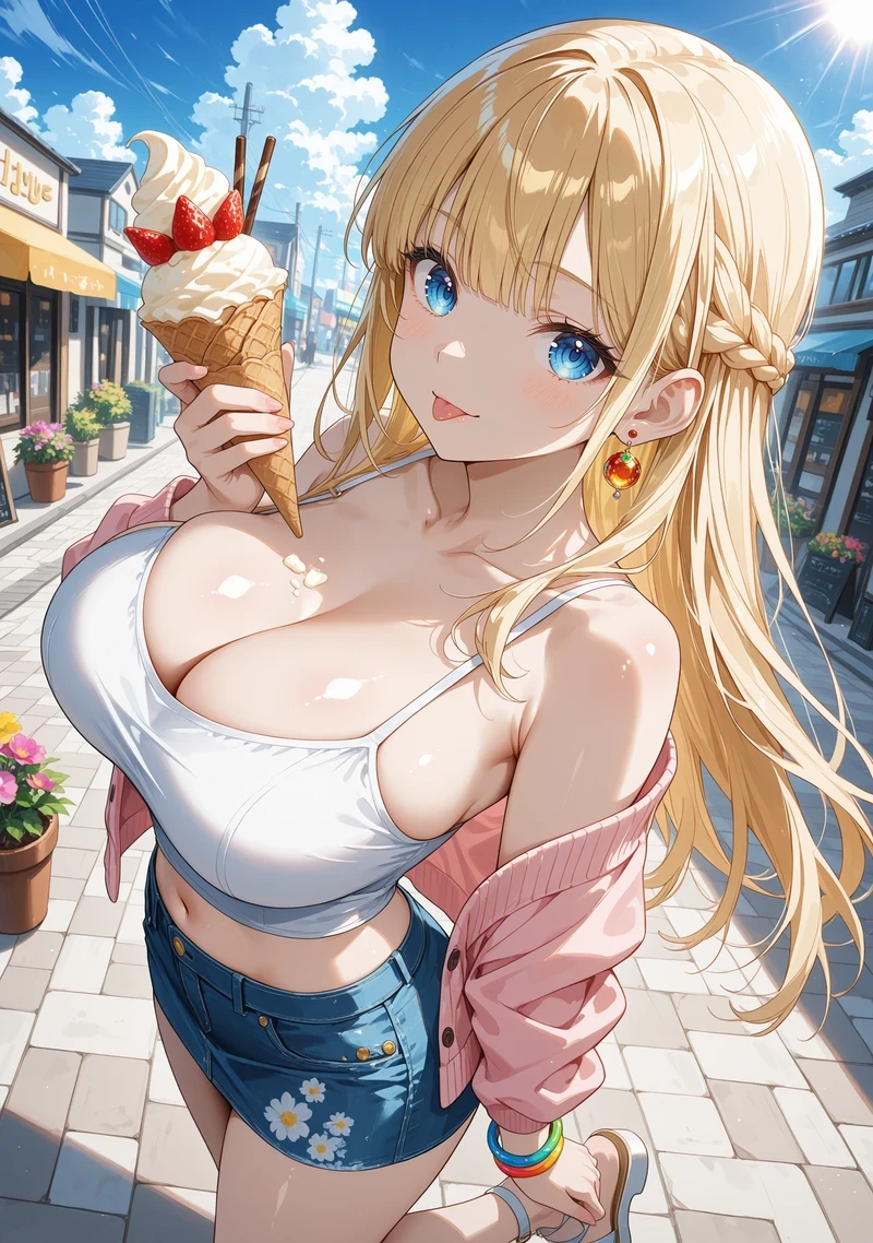 Hình sex anime lộ hàng ngực khủng quyến rũ
