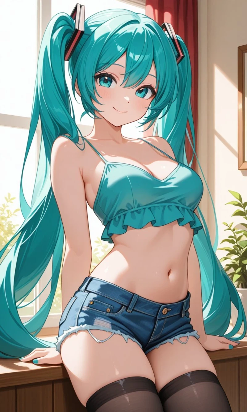 Miku hentai anime bikini đơn giản đẹp