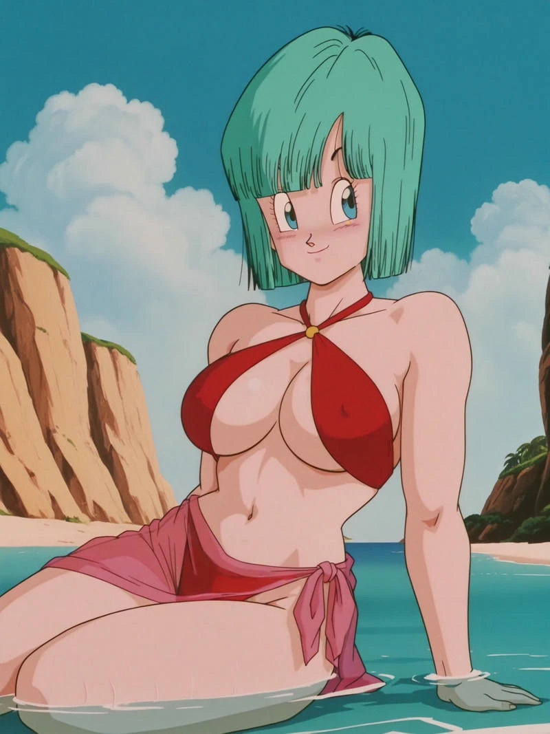 Nhân vật anime Bulma sexy gợi cảm