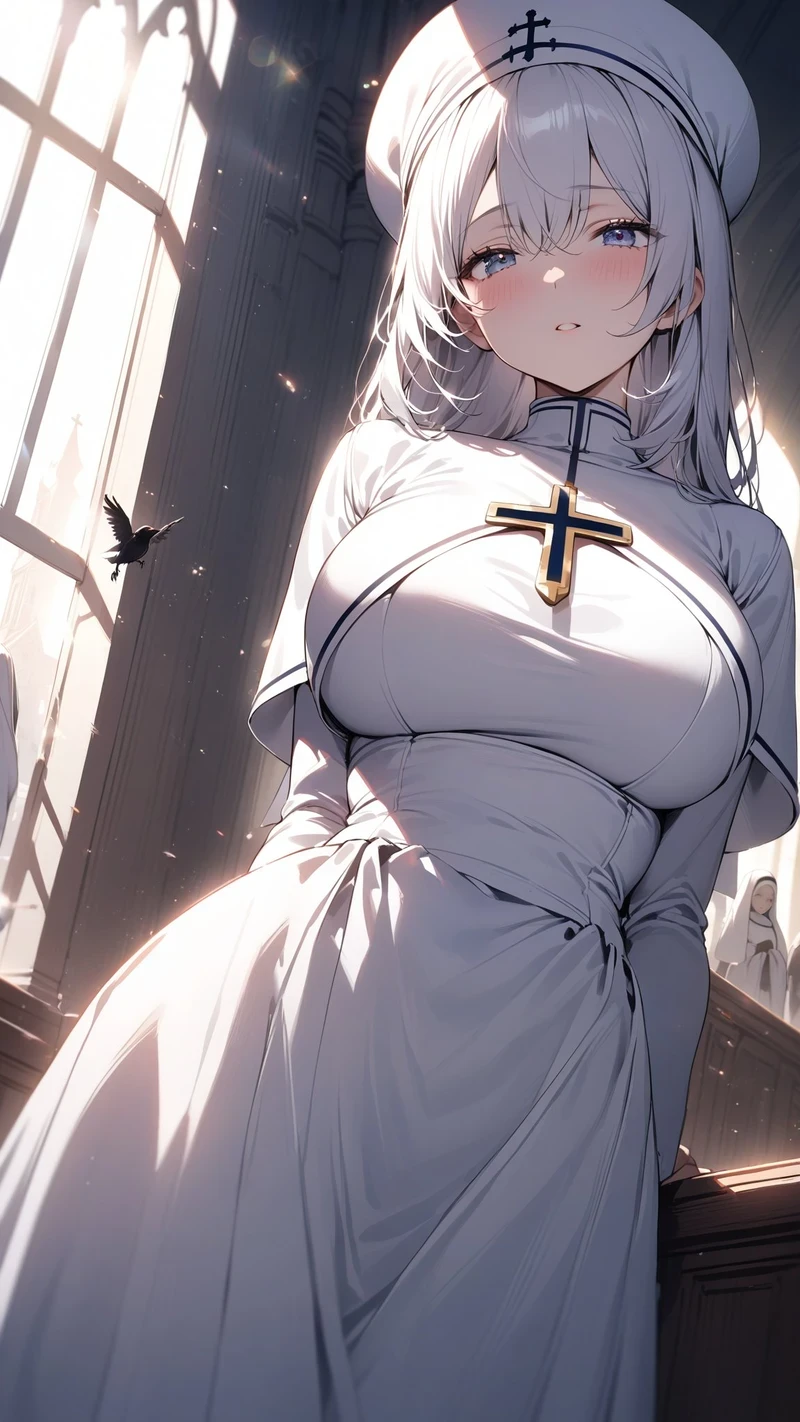 Nhân vật anime hentai Nun ngực bự cực cuốn