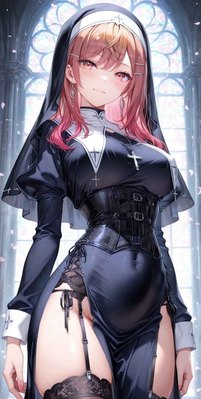 Nun anime hentai nổi bật với thần thái đỉnh cao