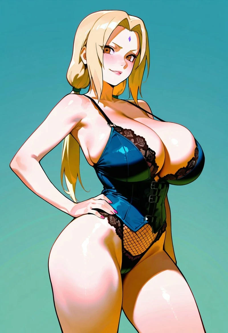 Waifu Naruto mặc bikini nét đẹp quyến rũ