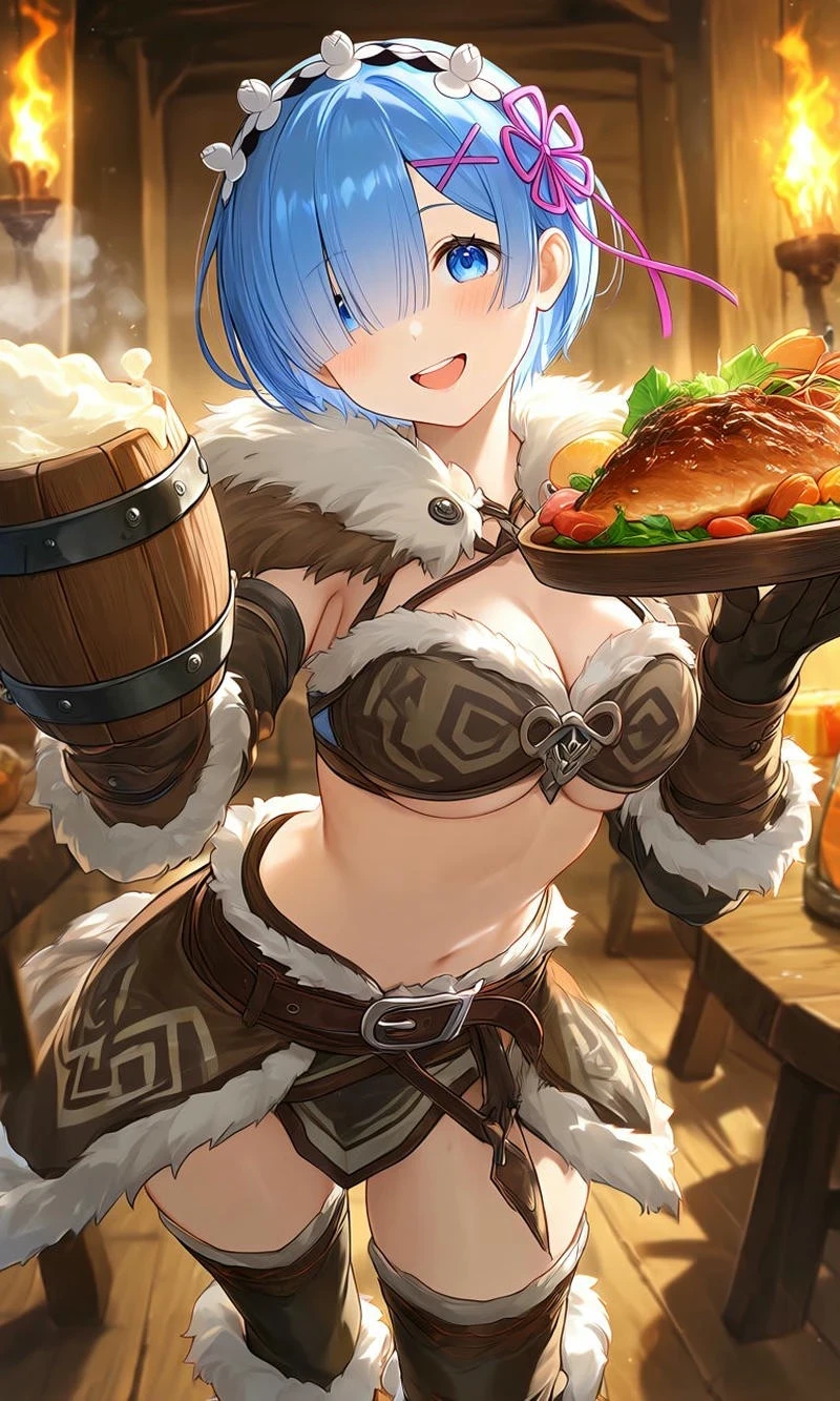 Waifu Rem Re Zero nét đẹp sang trọng quyến rũ