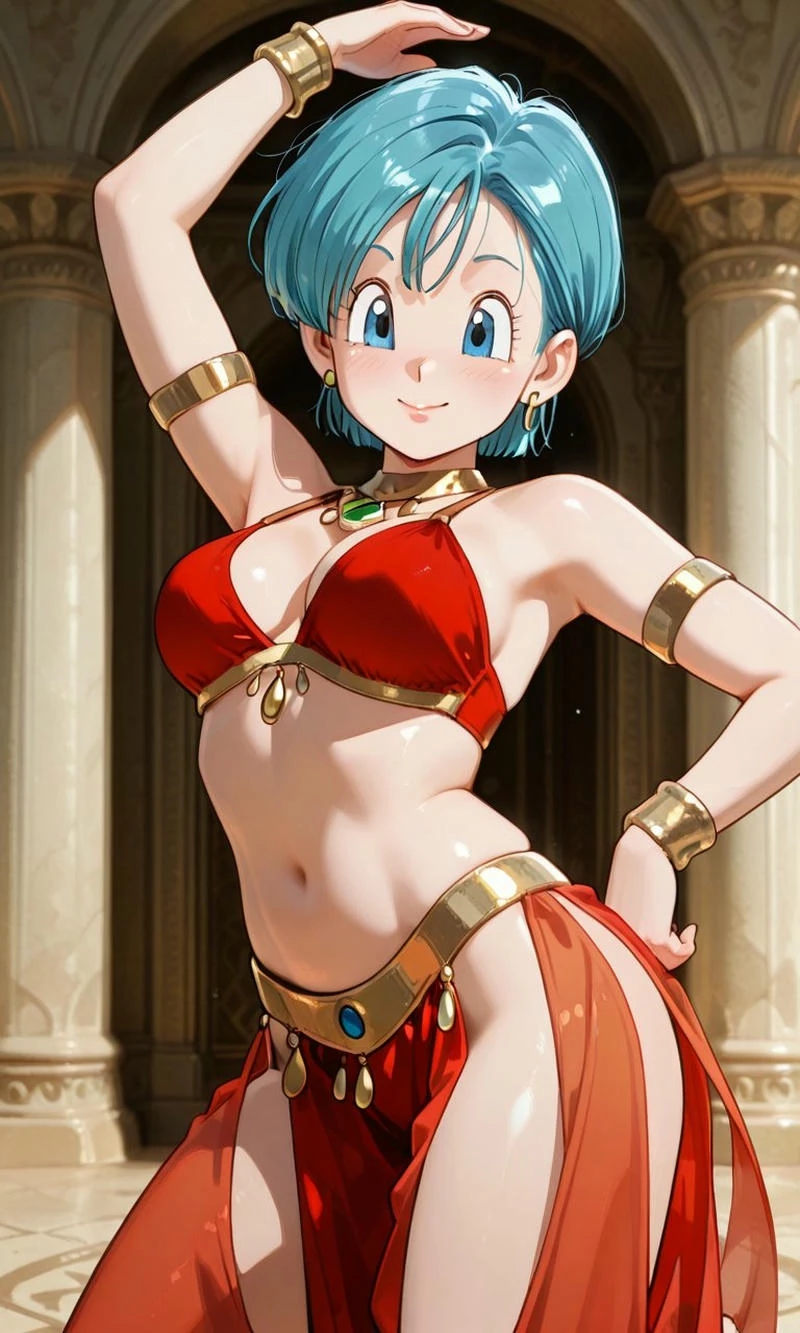 Waifu đẹp Bulma nét mặt gợi cảm