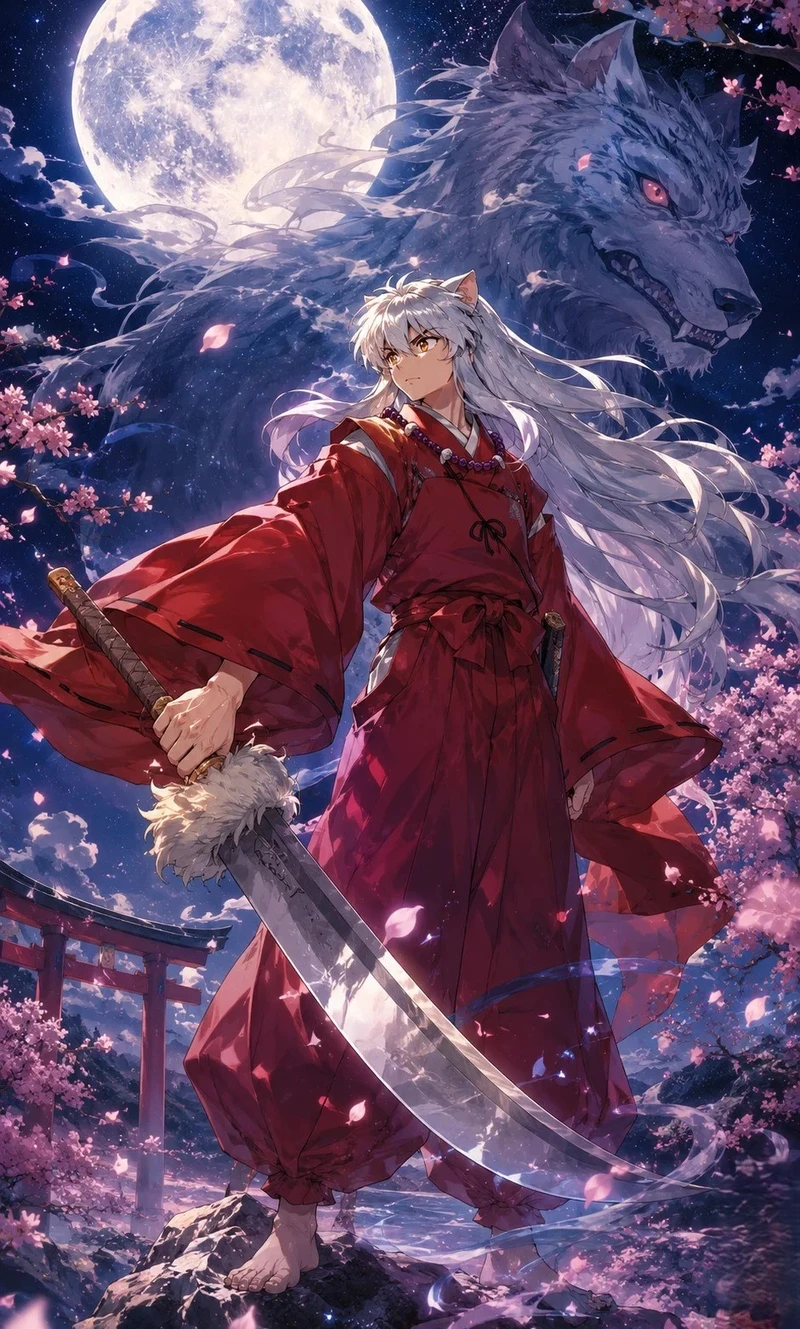 ảnh anime Inuyasha cổ điển đẹp mắt