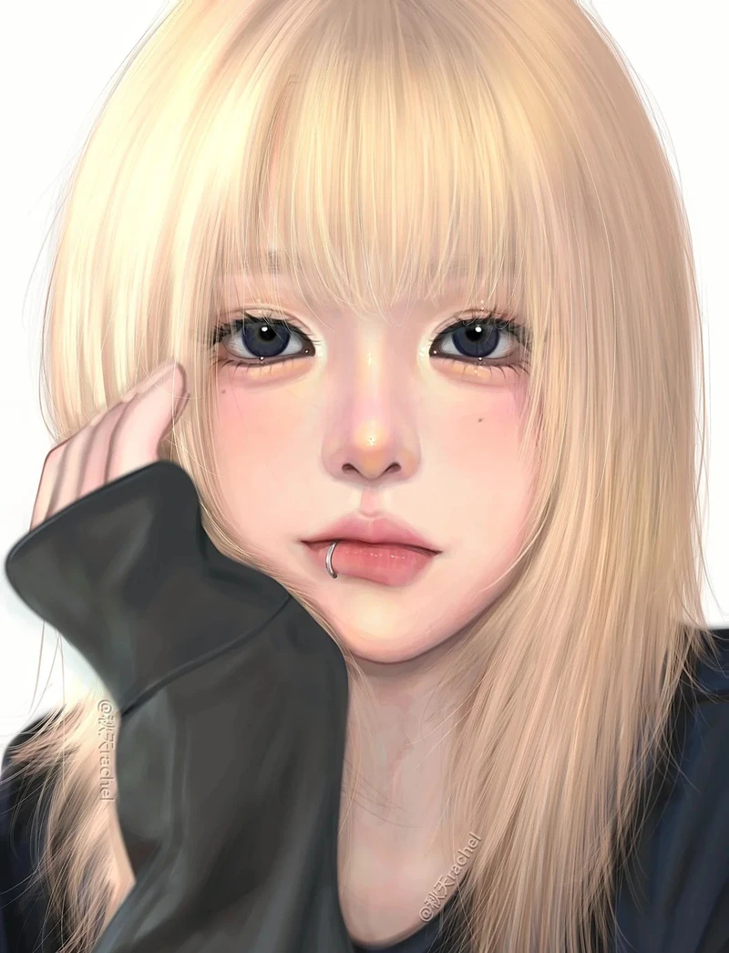 ảnh nhân vật nữ anime tóc vàng xinh đẹp
