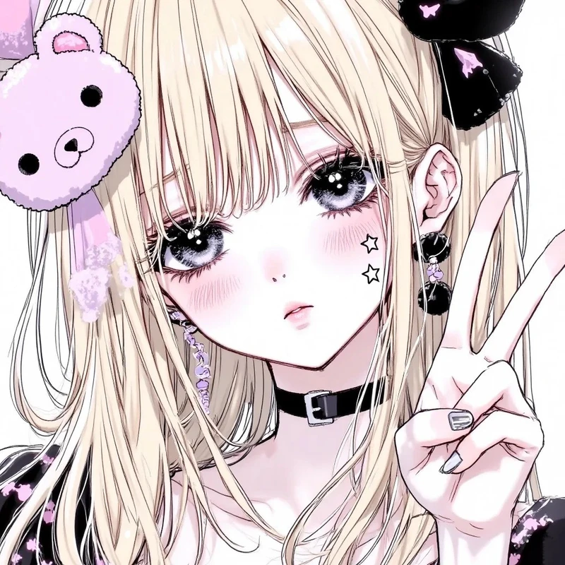 anime tóc vàng cá tính với vẻ ngoài nổi bật