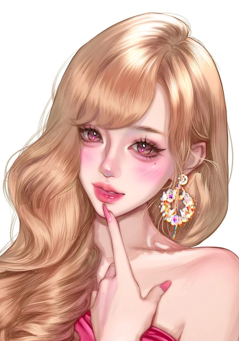 anime tóc vàng đáng yêu với tạo hình đẹp